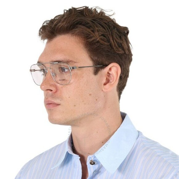 Burberry BE1377 MICHAEL 1005 BRAND NEW Eyeglasses Silver Demo Square Unisex - Picture 11 of 12